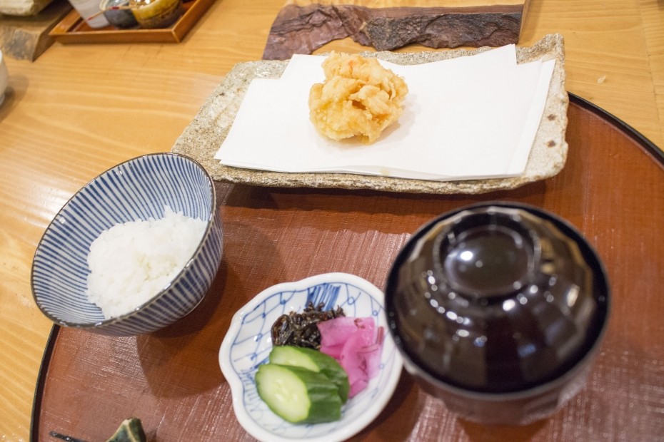 小海老のかき揚げとご飯もの